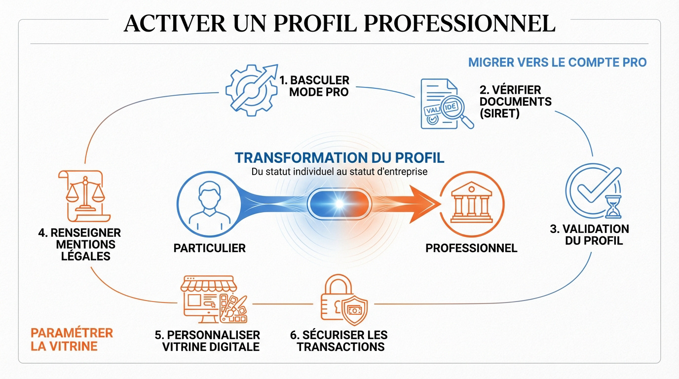 Activation d'un compte leboncoin pro pour entreprise