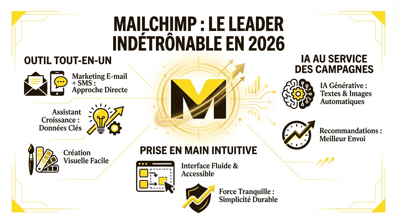 Interface intuitive de Mailchimp en 2026