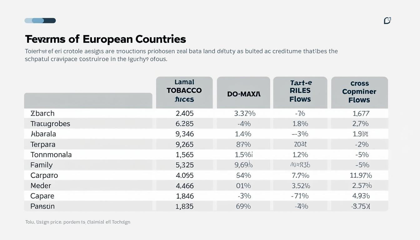 découvrez comment l'europe relève le défi majeur de la taxation et de la régulation du tabac pour protéger la santé publique et encadrer le marché.