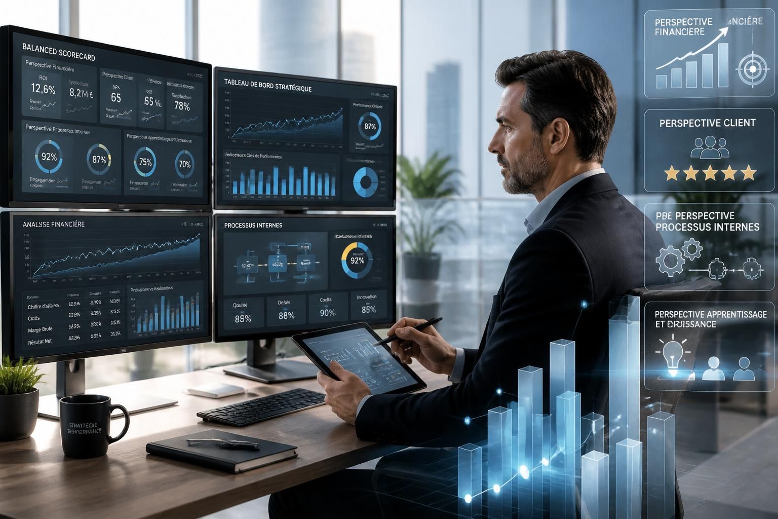 découvrez comment le balanced scorecard aide les dirigeants à piloter leur stratégie efficacement en alignant objectifs, mesures et actions pour une performance optimale.