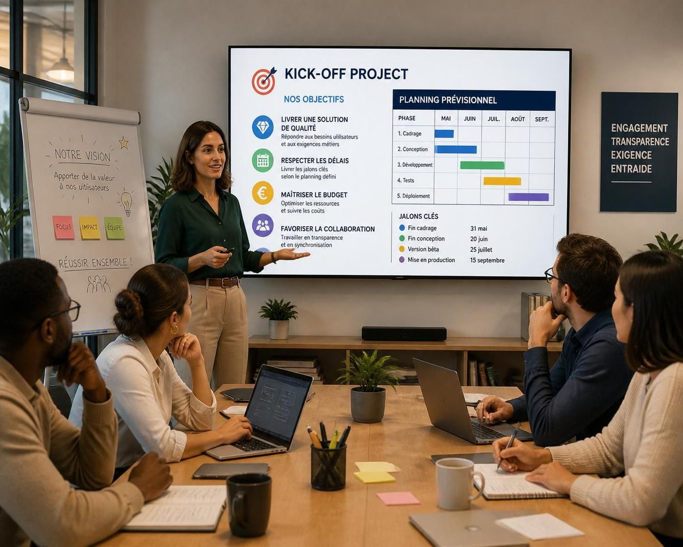 découvrez comment organiser une kick-off meeting efficace pour lancer votre projet avec succès et motiver toute l'équipe dès le début.
