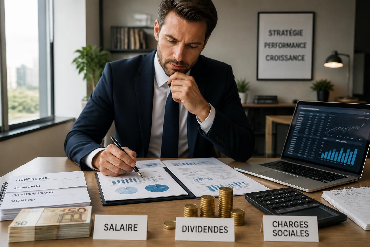 découvrez comment optimiser la rémunération d'un dirigeant en équilibrant salaire, dividendes et arbitrage des charges pour maximiser vos avantages fiscaux et sociaux.