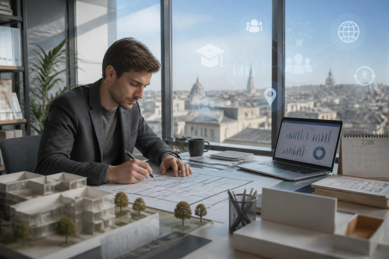 Salaire d&rsquo;un architecte en France en 2026 : grille et facteurs d&rsquo;évolution