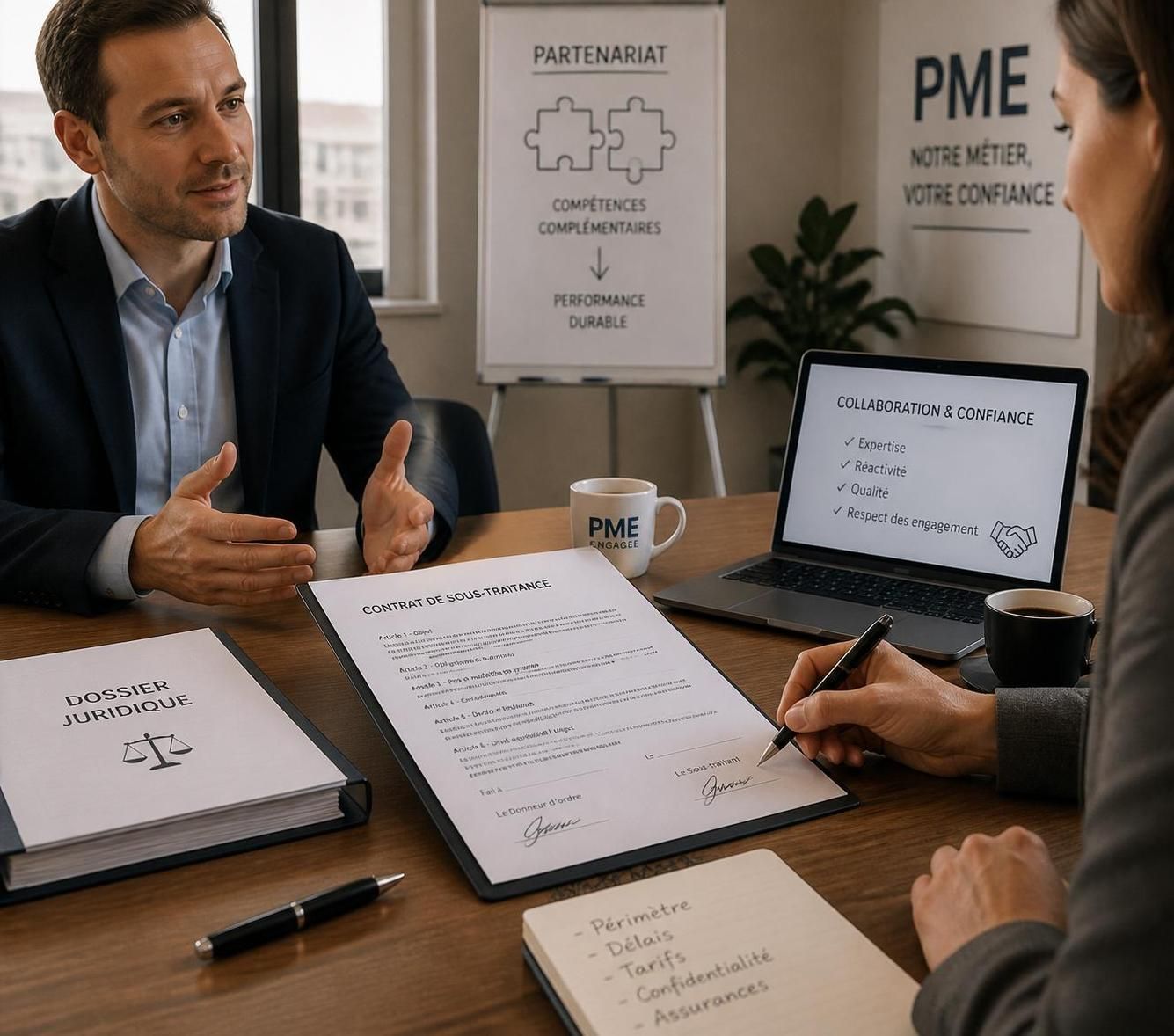 découvrez la définition de la sous-traitance, son cadre juridique ainsi que les principales obligations légales à connaître pour les pme afin d'assurer une collaboration efficace et conforme.