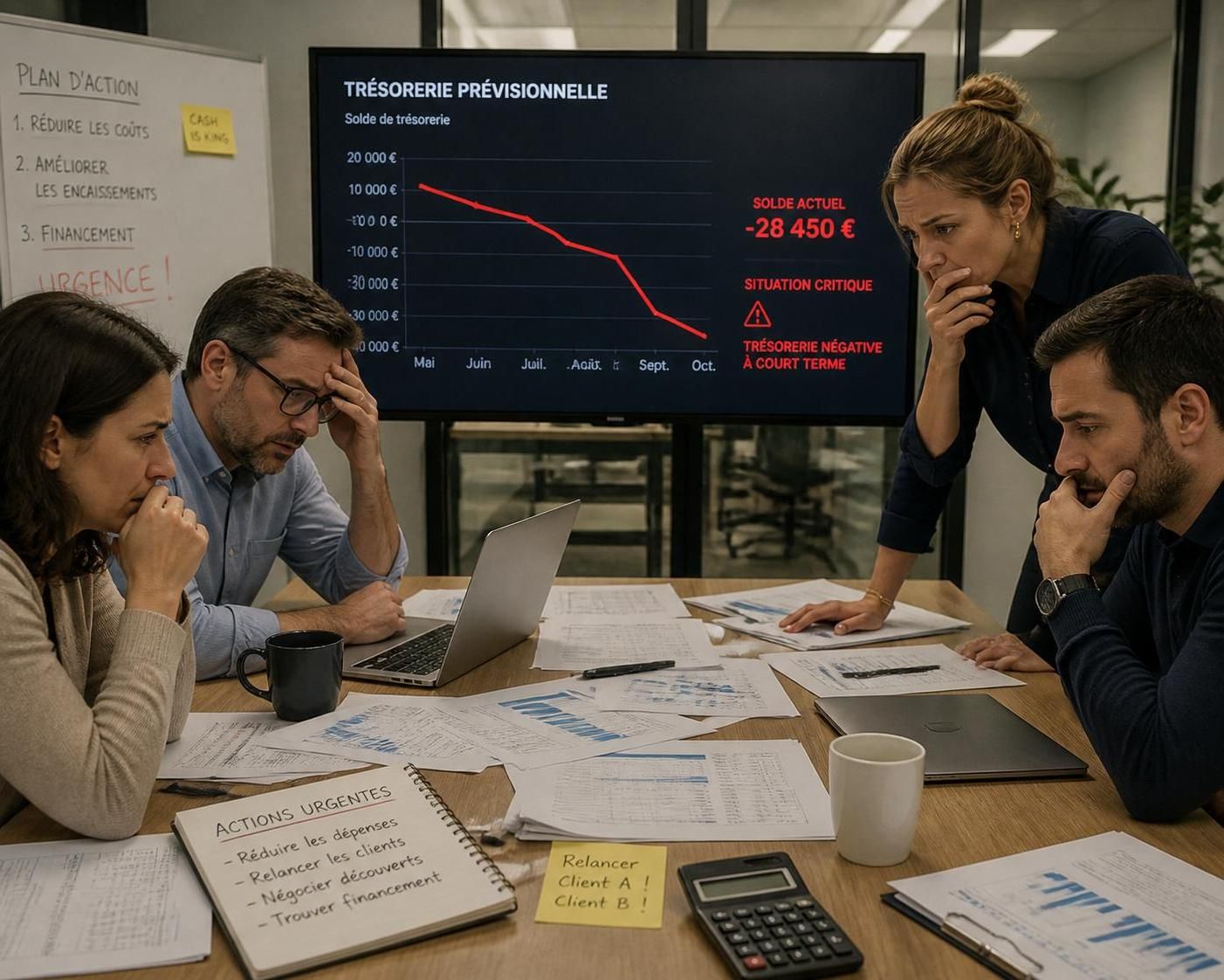 découvrez les 5 signaux d'alarme essentiels pour surveiller la trésorerie de votre entreprise et agir rapidement afin d'éviter les difficultés financiÚres.