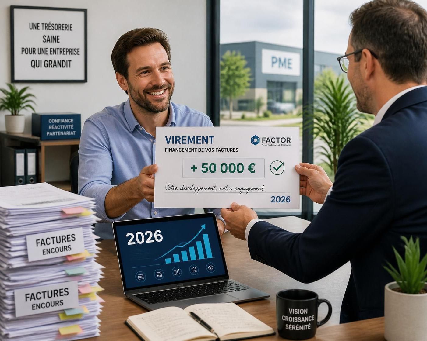 découvrez comment l'affacturage (factoring) peut améliorer rapidement votre trésorerie en vous permettant de recevoir vos paiements sans attendre le rÚglement de vos clients.