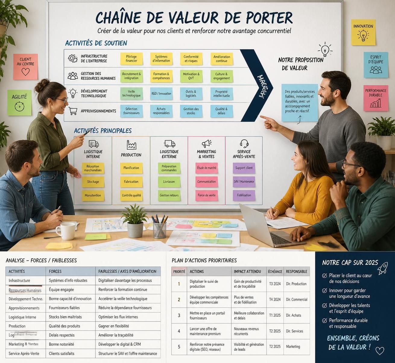 découvrez comment la chaîne de valeur de porter peut optimiser la stratégie de votre pme grâce à une analyse détaillée et des conseils pratiques pour améliorer votre compétitivité.