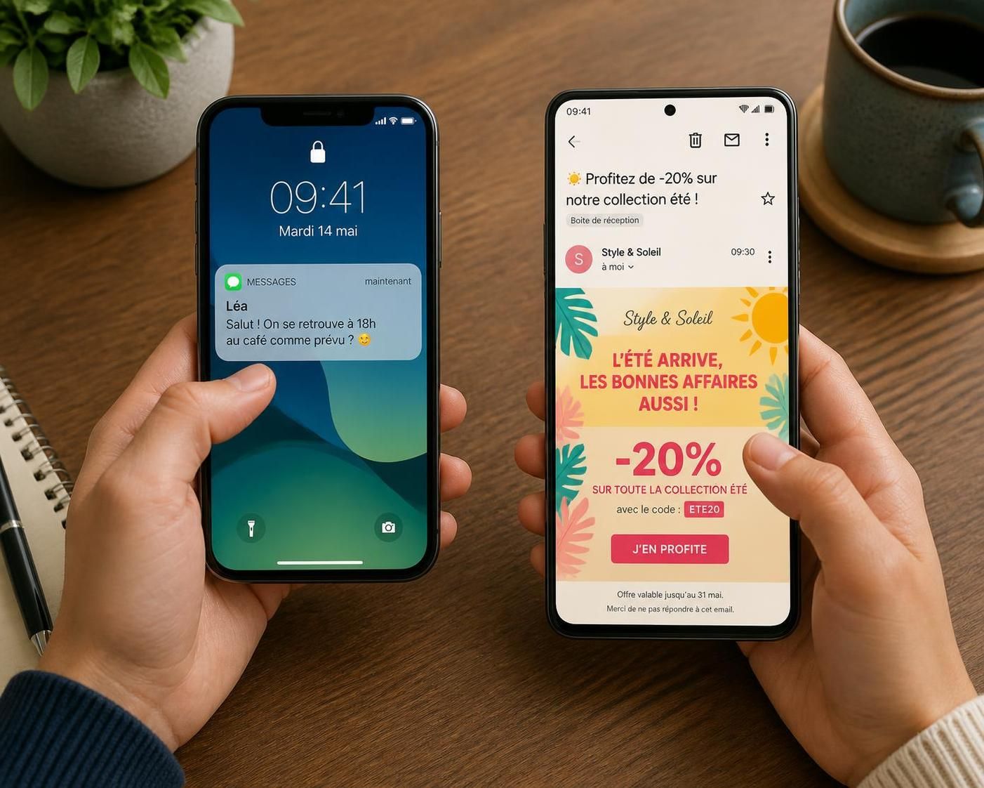 découvrez les différences entre email marketing et sms marketing, et apprenez quel canal est le plus efficace pour convertir vos prospects et booster votre activité.