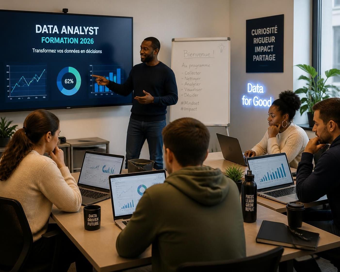 découvrez les meilleures formations de data analyst pour se reconvertir rapidement ou former efficacement vos équipes aux compétences clés de l'analyse de données.