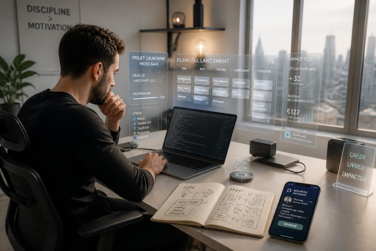 découvrez comment lancer votre micro-saas en 2026, de l'idée initiale à la conquête de votre premier client, en solo et avec succès.