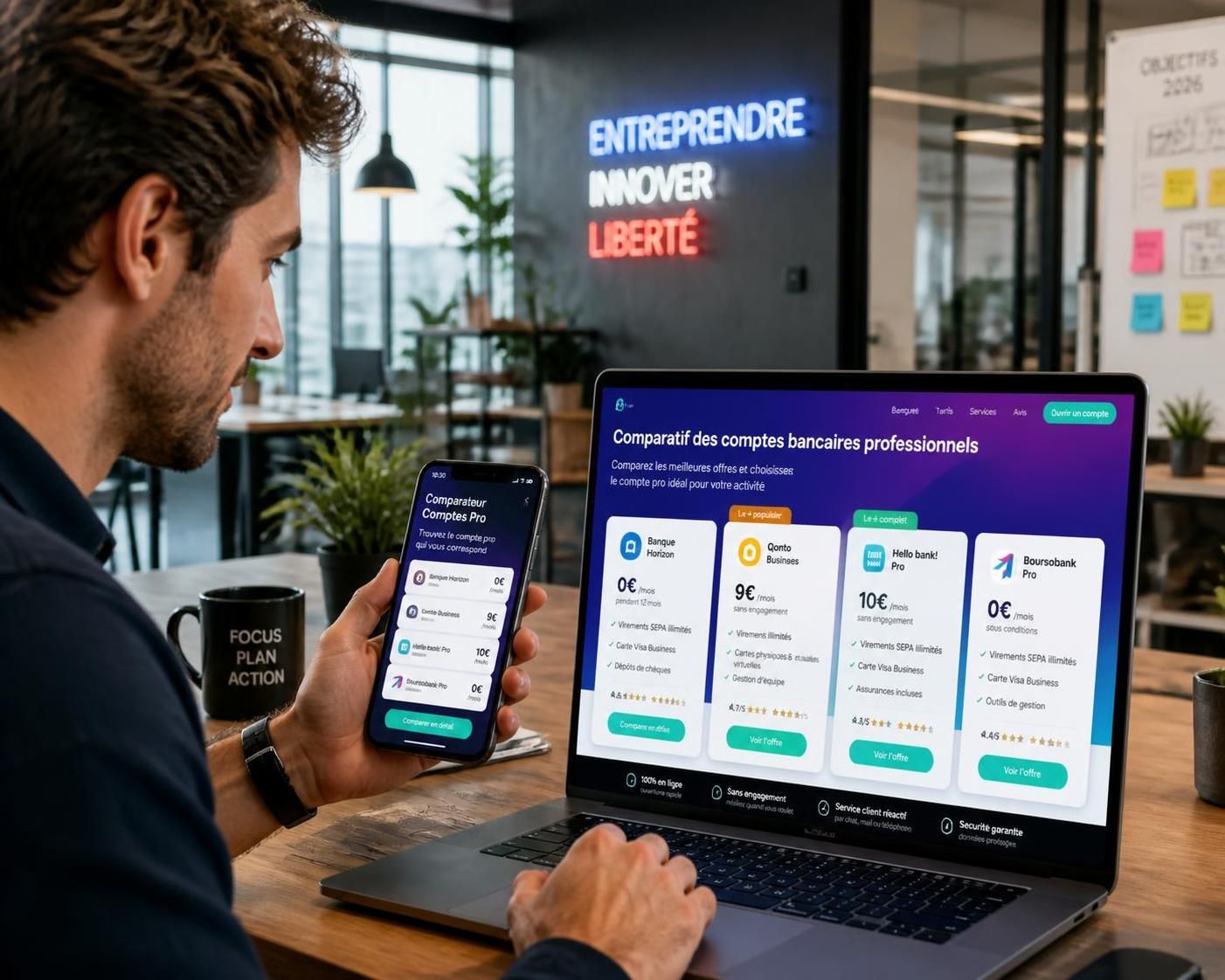 découvrez notre guide 2026 pour ouvrir un compte bancaire professionnel. comparez les meilleures offres adaptées à votre activité et choisissez la solution idéale pour gérer vos finances efficacement.