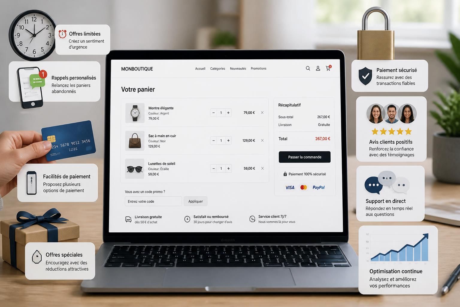 découvrez 8 techniques concrètes pour réduire l'abandon de panier et récupérer efficacement vos ventes perdues. boostez votre chiffre d'affaires dès maintenant !