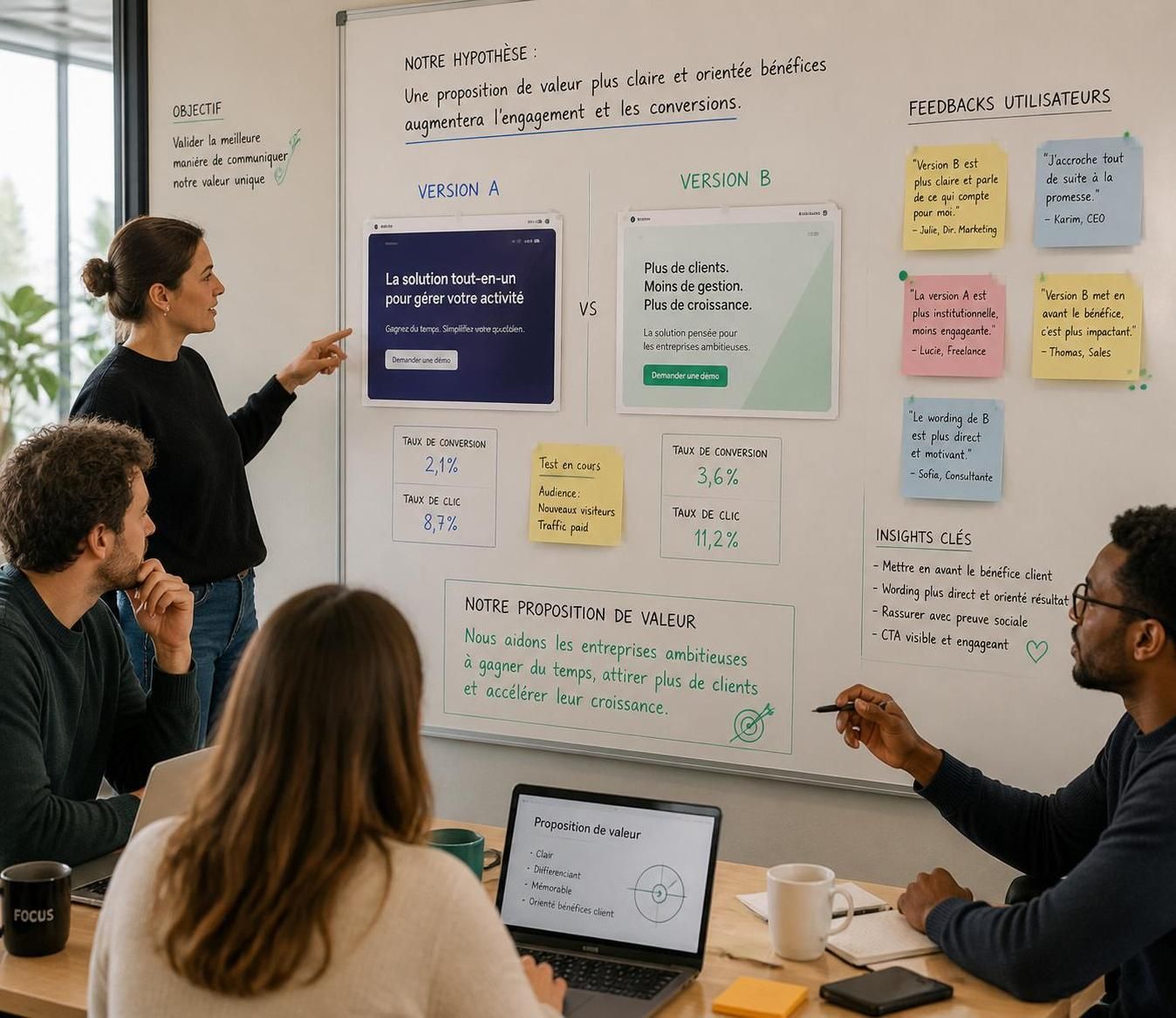 découvrez comment définir votre promesse de valeur unique en 5 étapes simples pour attirer et convaincre efficacement vos clients.