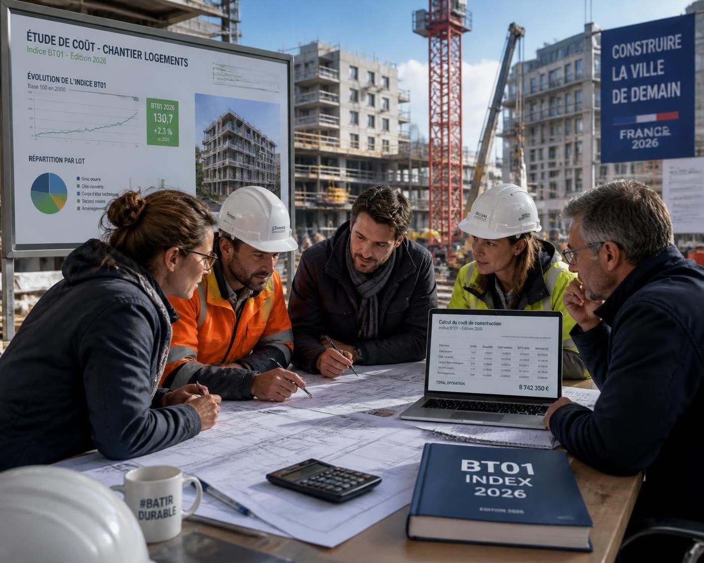 suivez l'évolution des coûts de construction avec l'indice bt01 2026 pour réviser efficacement vos contrats et maîtriser vos budgets.