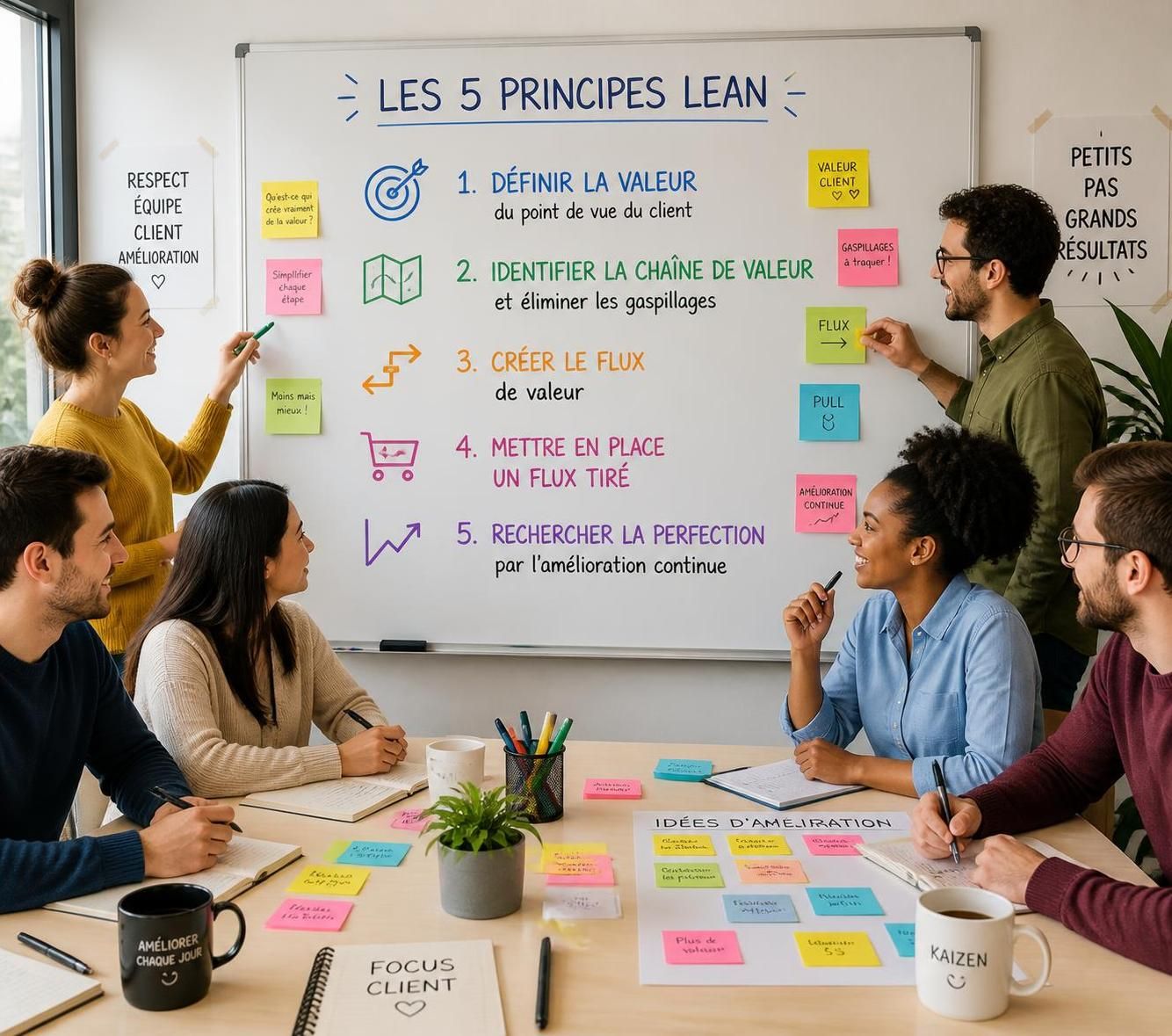 découvrez les méthodes de lean management pour améliorer l'efficacité de votre entreprise tout en maintenant l'engagement et la motivation de vos équipes.