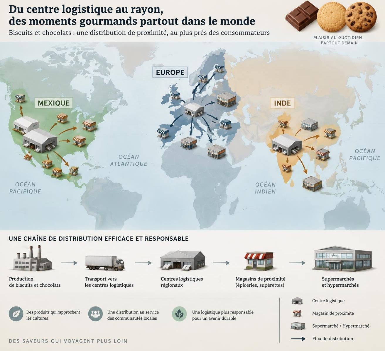 découvrez comment mondelez international distribue ses marques emblématiques et s’impose dans les linéaires grâce à une stratégie de distribution efficace.