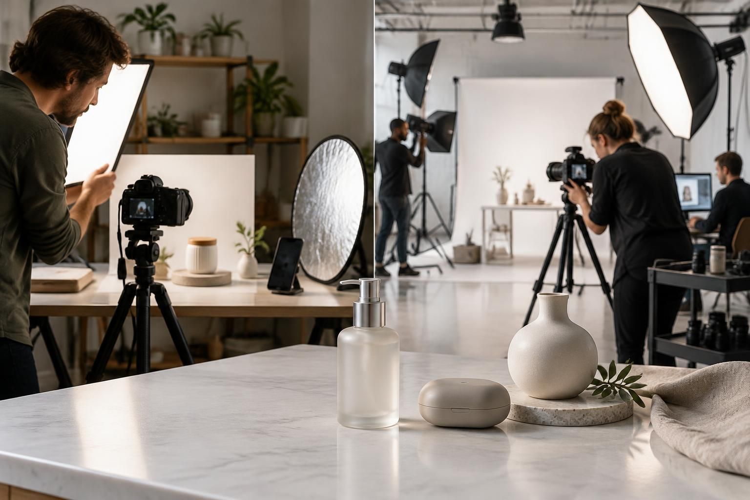 photographies produits e-commerce : comparez le diy et la sous-traitance, les coûts, le matériel indispensable et les standards à respecter en 2026.