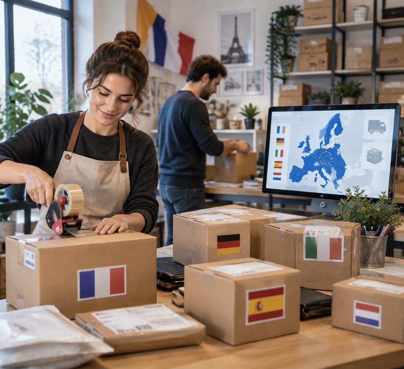 découvrez les règles de tva, les formalités douanières et les solutions logistiques pour vendre en europe en 2026 et réussir votre e-commerce transfrontalier.